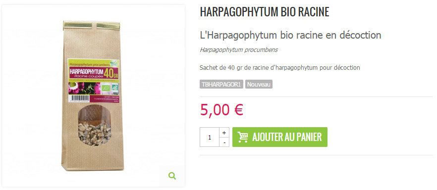 Racine Harapagophytum Bio